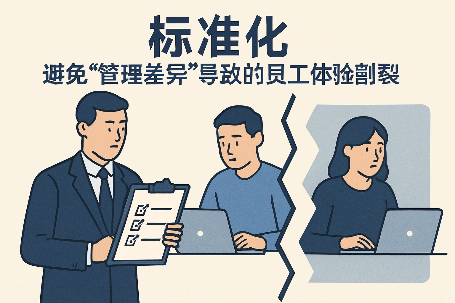 2. 标准化：避免“管理差异”导致的员工体验割裂