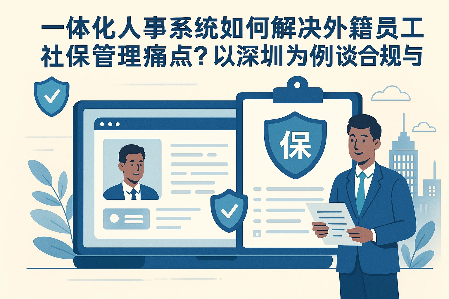 一体化人事系统如何解决外籍员工社保管理痛点？以深圳为例谈合规与效率
