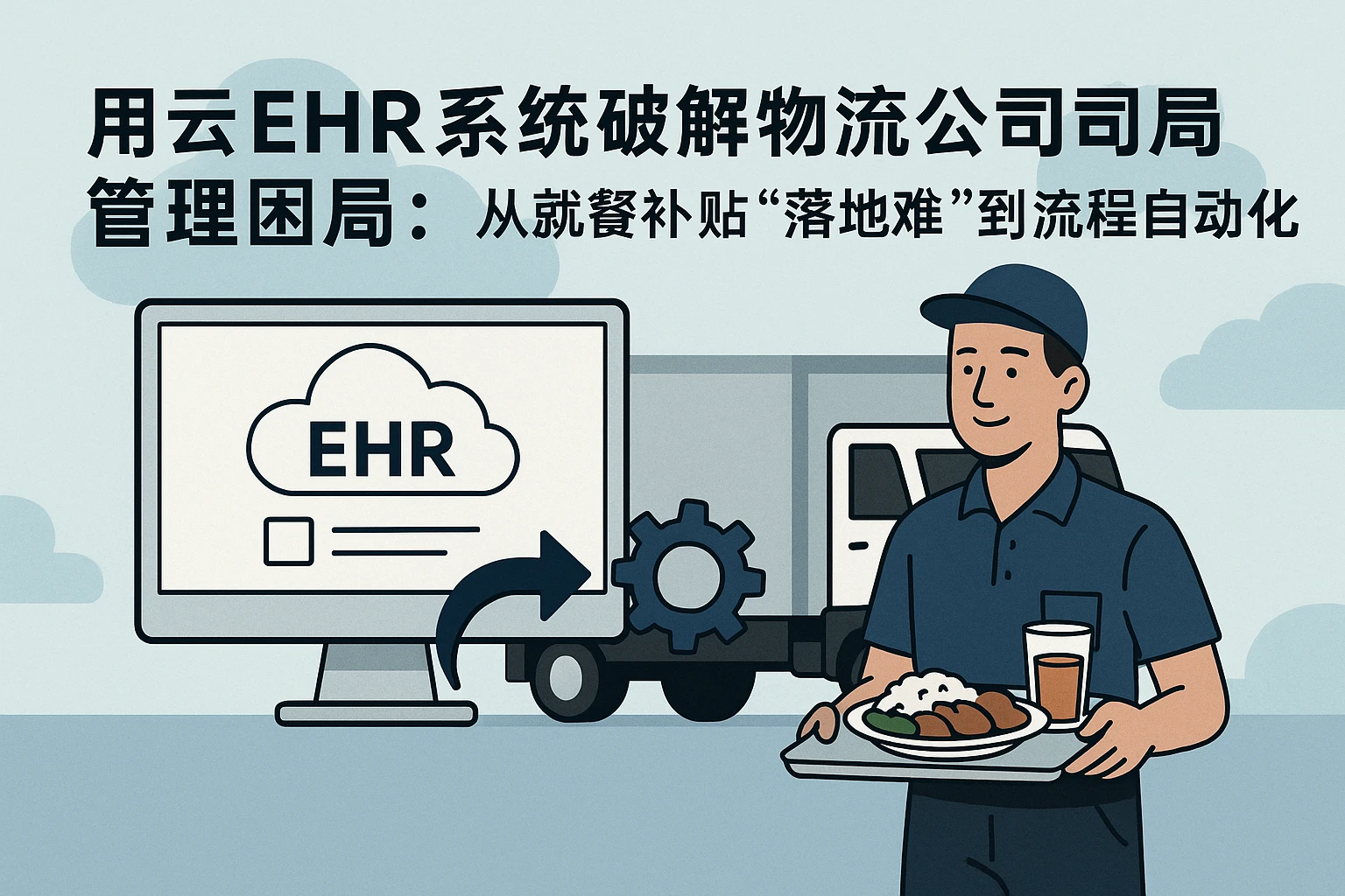 用云EHR系统破解物流公司司机管理困局：从就餐补贴“落地难”到流程自动化