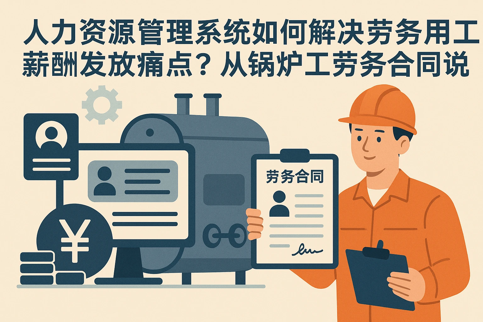 人力资源管理系统如何解决劳务用工薪酬发放痛点？从锅炉工劳务合同说起
