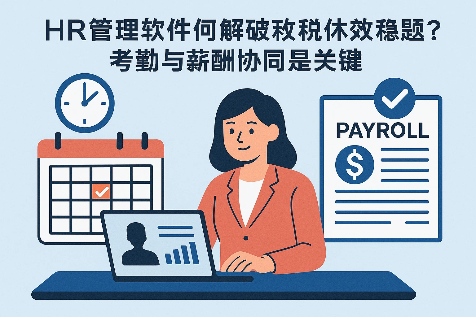 HR管理软件如何破解带薪休假绩效计算难题？考勤与薪酬协同是关键