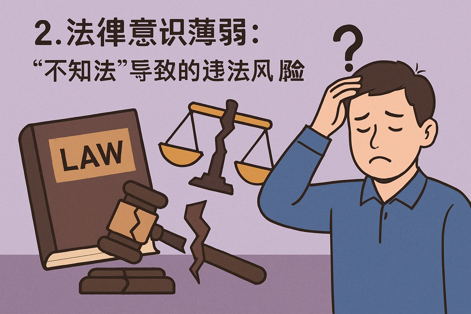 2. 法律意识薄弱：“不知法”导致的违法风险