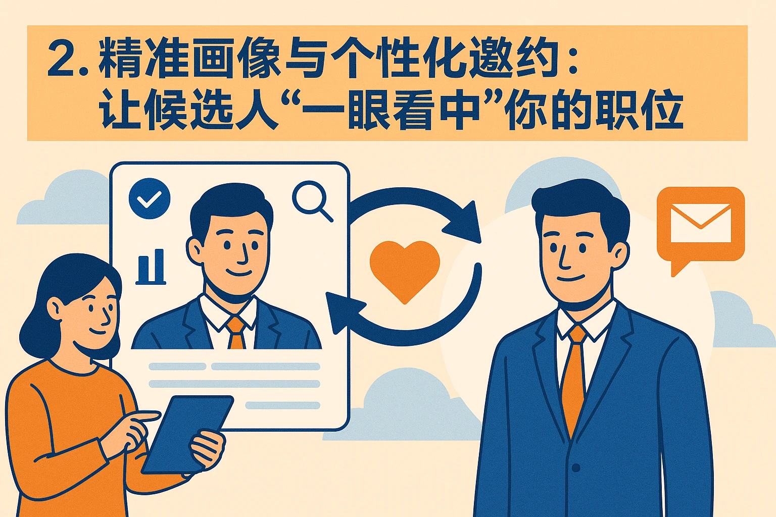 2. 精准画像与个性化邀约：让候选人“一眼看中”你的职位