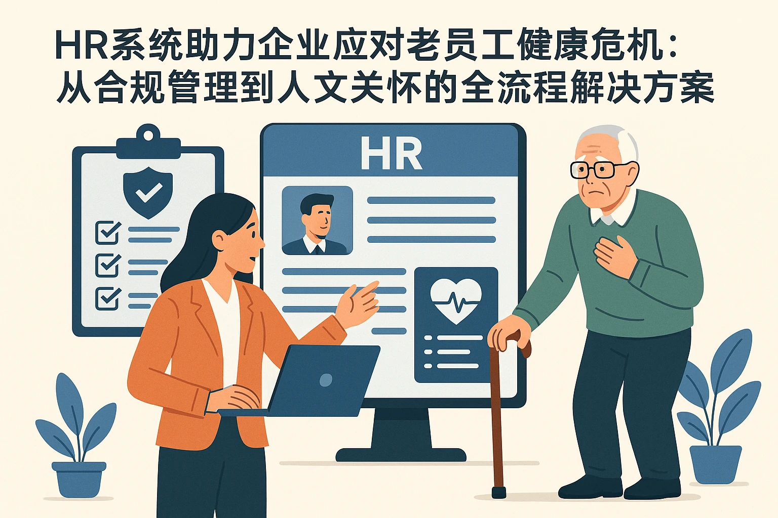 HR系统助力企业应对老员工健康危机：从合规管理到人文关怀的全流程解决方案