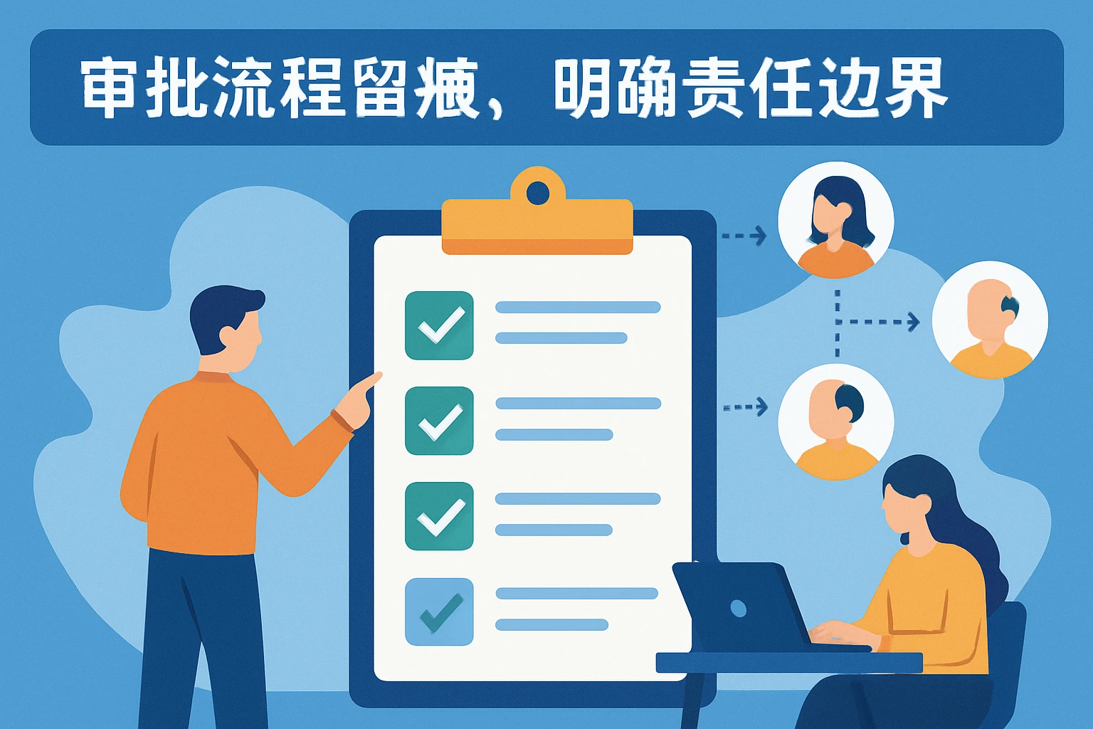 2. 审批流程留痕，明确责任边界