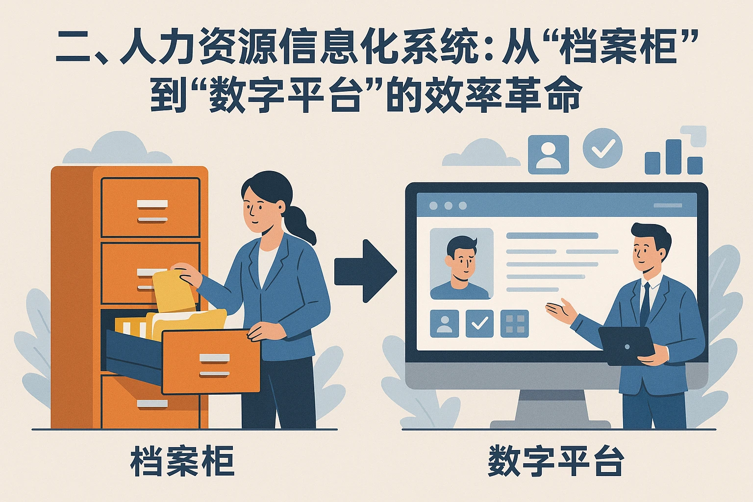 二、人力资源信息化系统：从“档案柜”到“数字平台”的效率革命