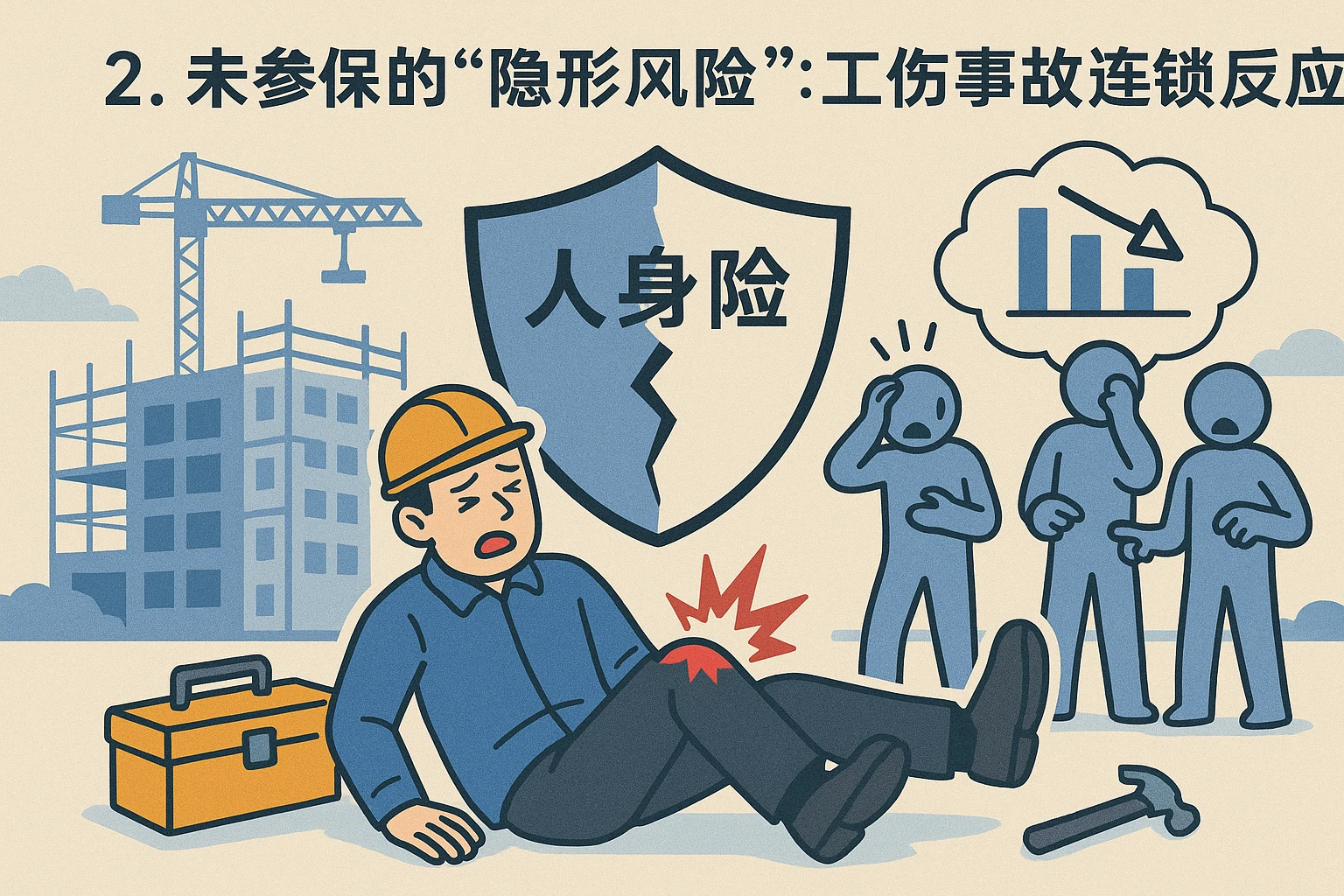 2. 未参保的“隐形风险”：工伤事故的连锁反应