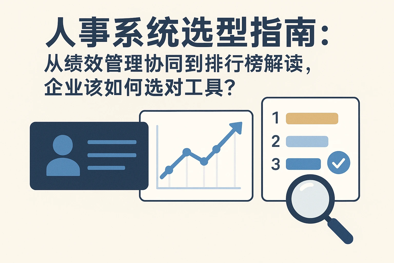 人事系统选型指南：从绩效管理协同到排行榜解读，企业该如何选对工具？