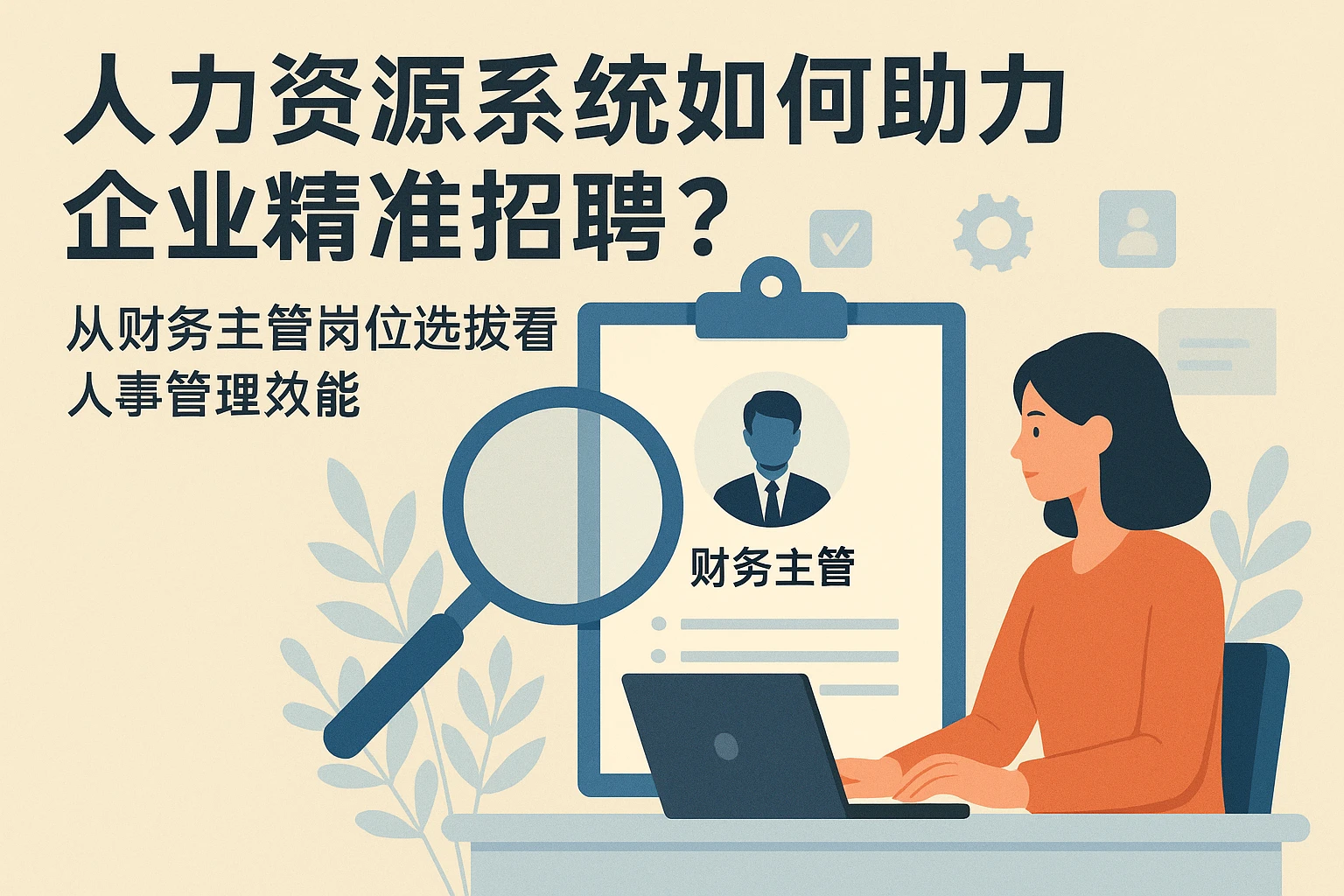 人力资源系统如何助力企业精准招聘？从财务主管岗位选拔看人事管理效能
