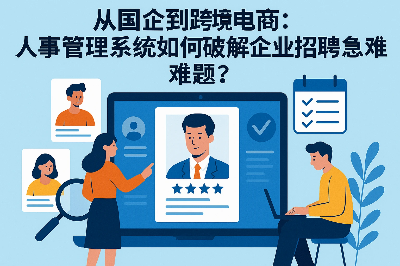 从国企到跨境电商：人事管理系统如何破解企业招聘急难题？