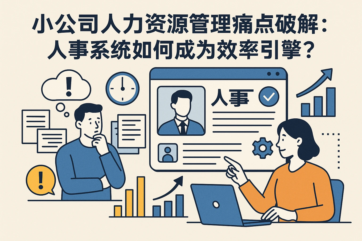 小公司人力资源管理痛点破解：人事系统如何成为效率引擎？