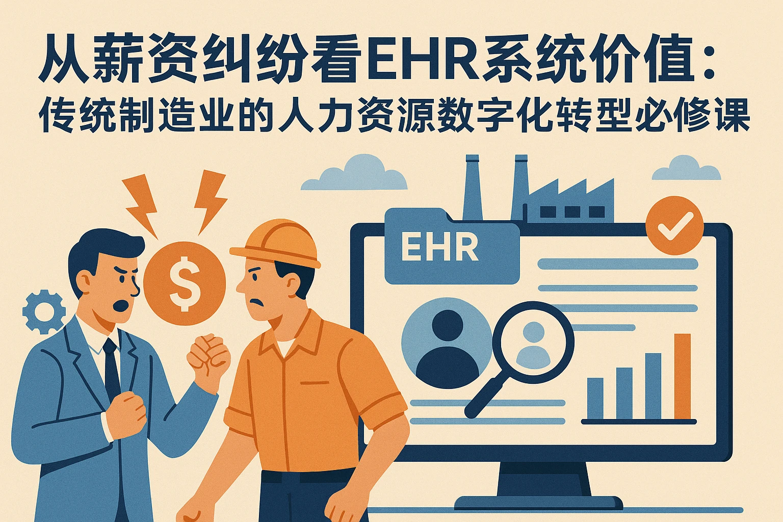 从薪资纠纷看EHR系统价值：传统制造业的人力资源数字化转型必修课