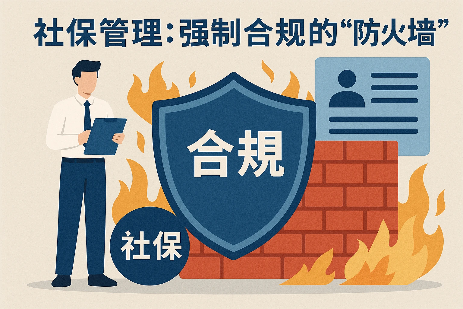 2. 社保管理：强制合规的“防火墙”