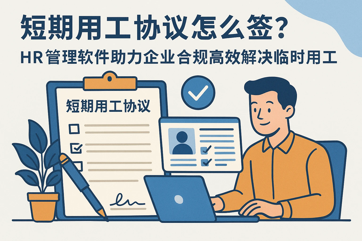 短期用工协议怎么签？HR管理软件助力企业合规高效解决临时用工问题