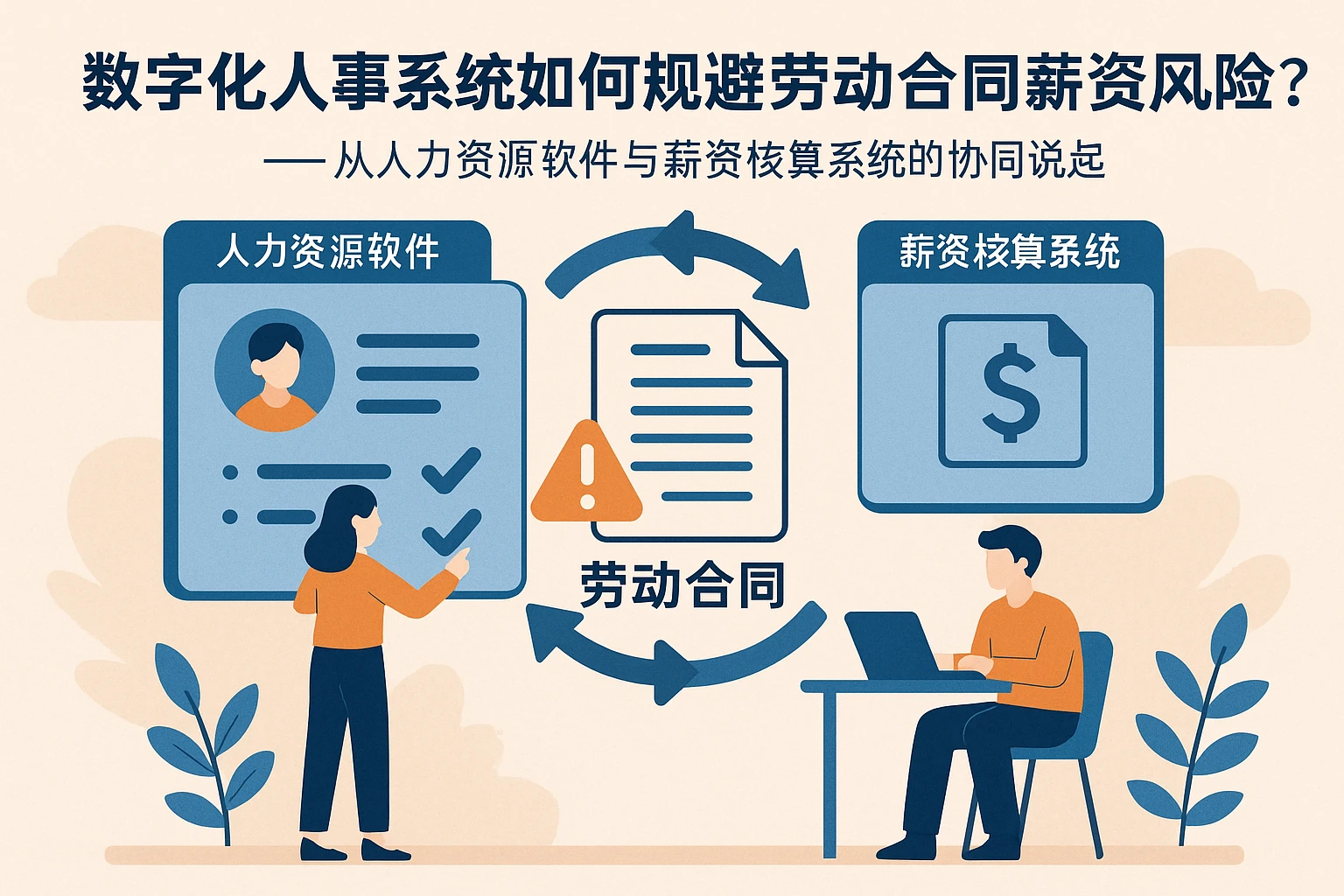 数字化人事系统如何规避劳动合同薪资风险？——从人力资源软件与薪资核算系统的协同说起