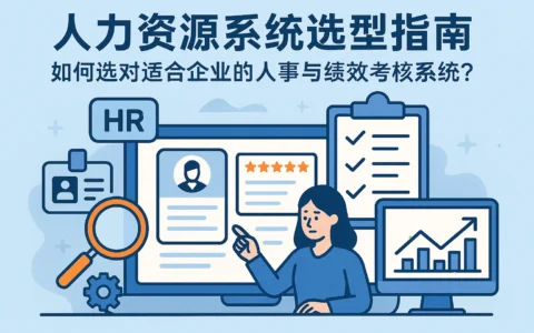 人力资源系统选型指南：如何选对适合企业的人事与绩效考核系统？