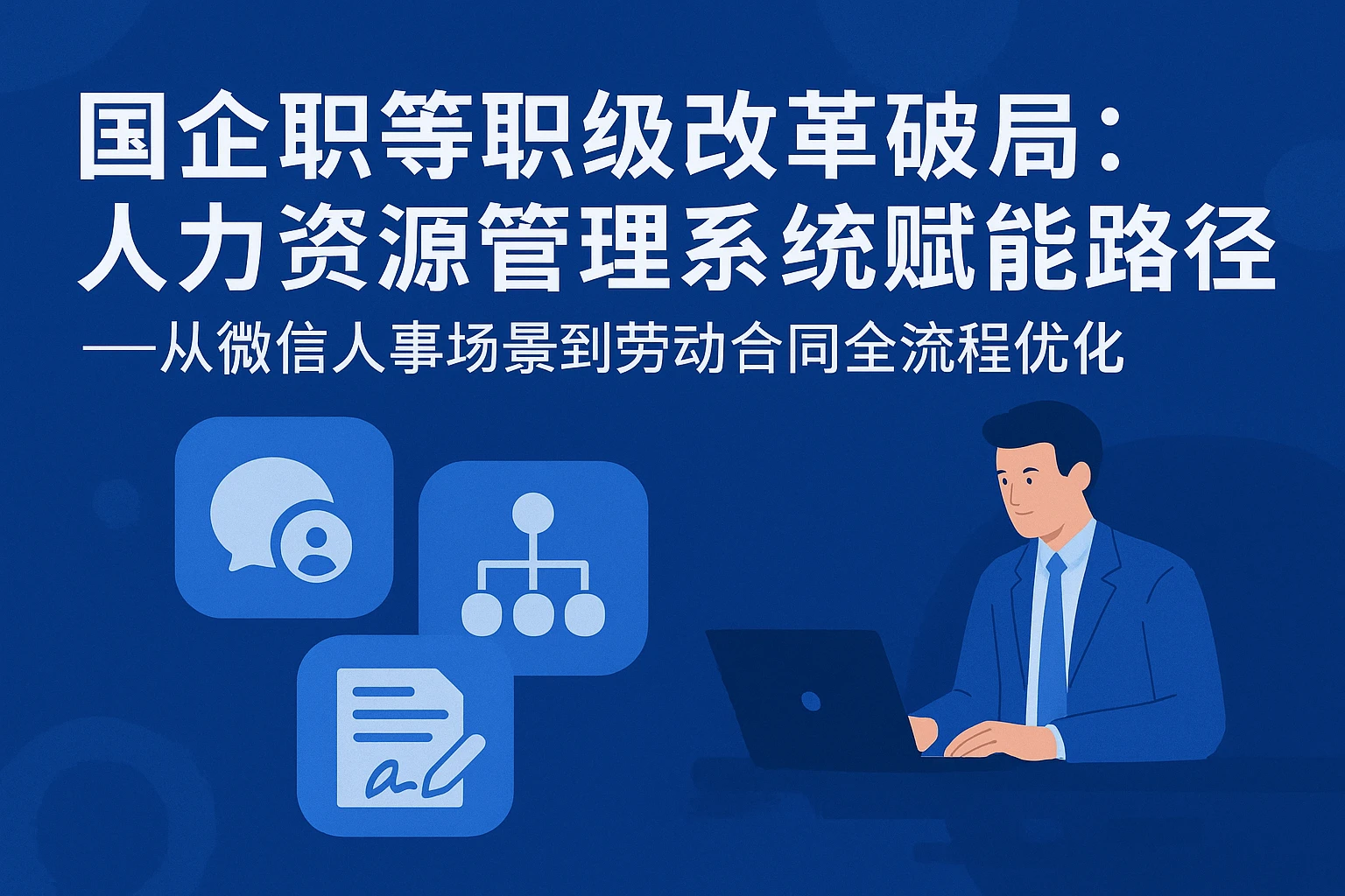 国企职等职级改革破局：人力资源管理系统的赋能路径——从微信人事场景到劳动合同全流程优化