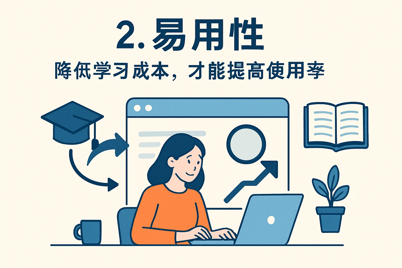 2. 易用性：降低学习成本，才能提高使用率