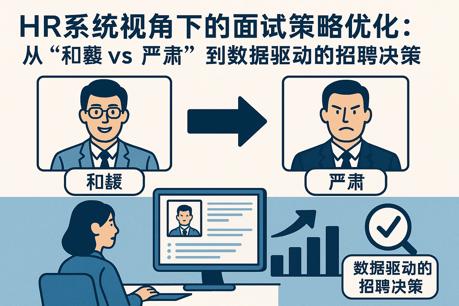 HR系统视角下的面试策略优化：从“和蔼vs严肃”到数据驱动的招聘决策