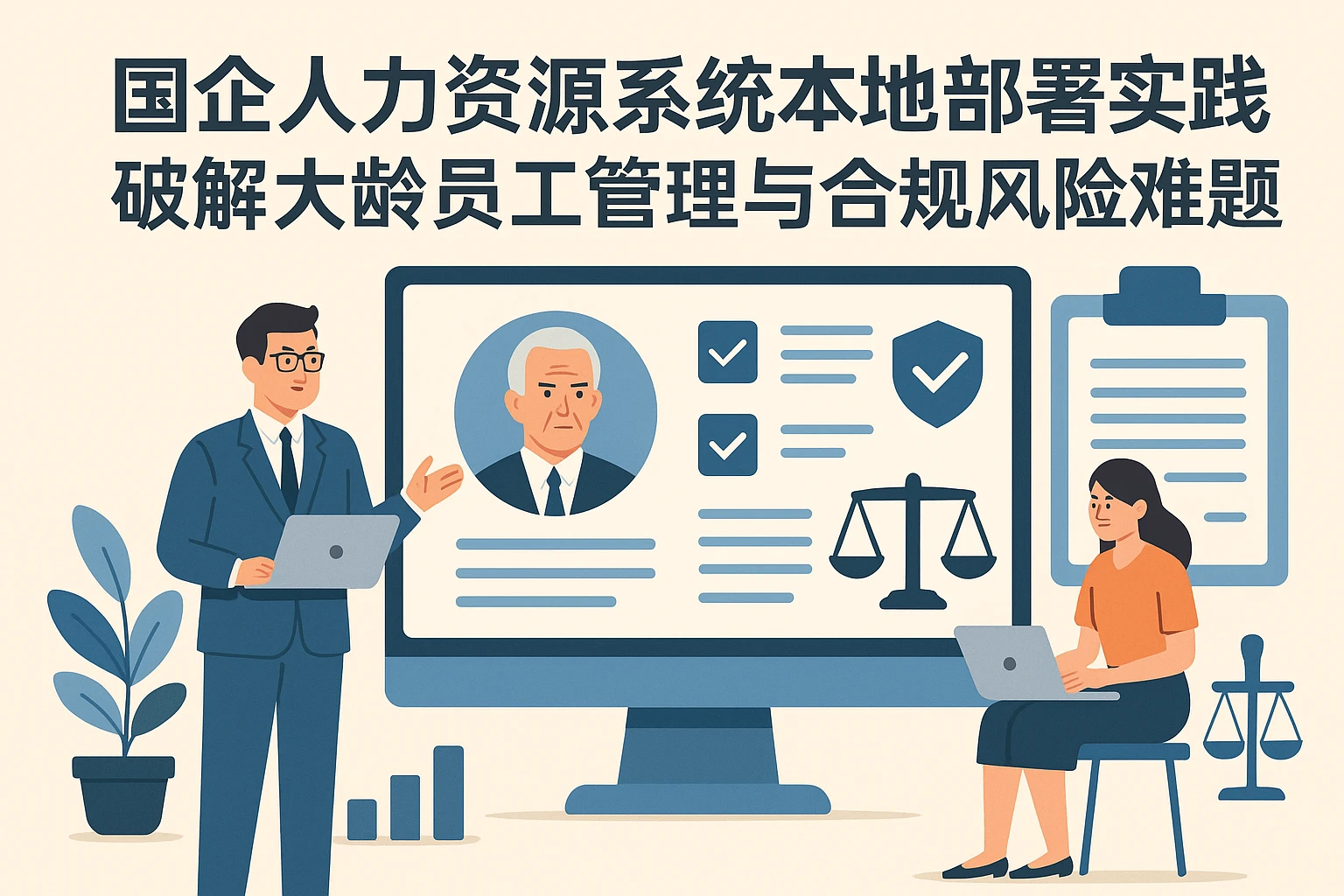 国企人力资源系统本地部署实践：破解大龄员工管理与合规风险难题
