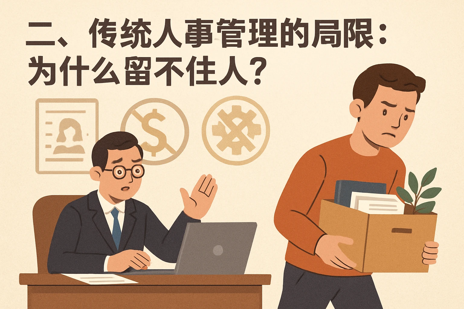 二、传统人事管理的局限：为什么留不住人？