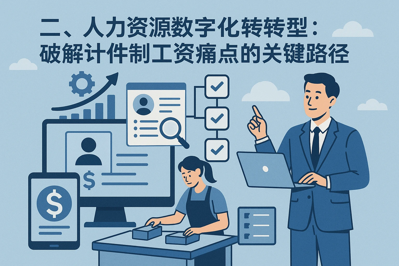二、人力资源数字化转型：破解计件制工资痛点的关键路径