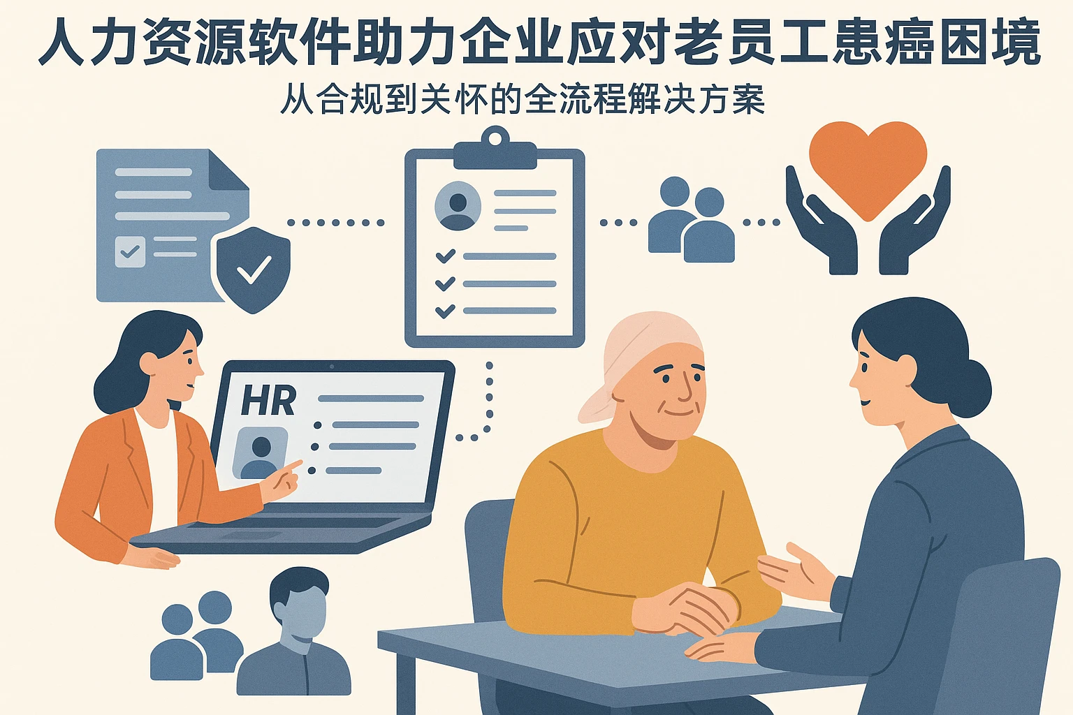 人力资源软件助力企业应对老员工患癌困境：从合规到关怀的全流程解决方案