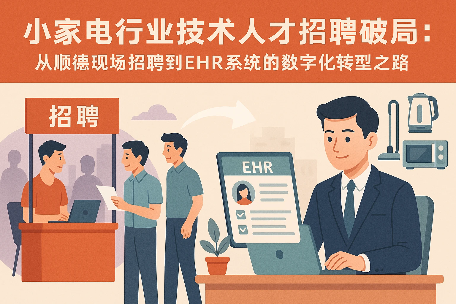 小家电行业技术人才招聘破局：从顺德现场招聘到ehr系统的数字化转型之路