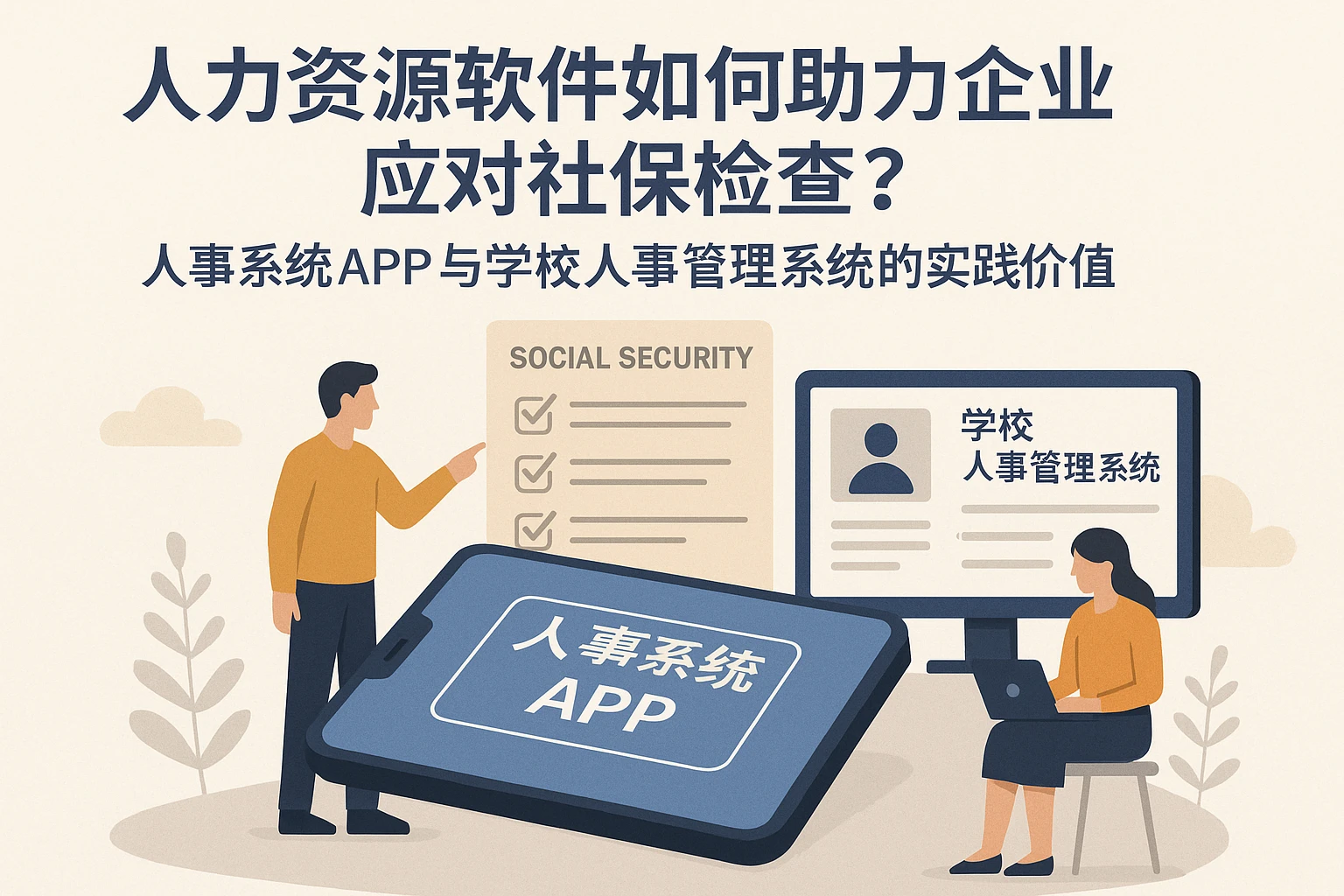 人力资源软件如何助力企业应对社保检查？人事系统APP与学校人事管理系统的实践价值