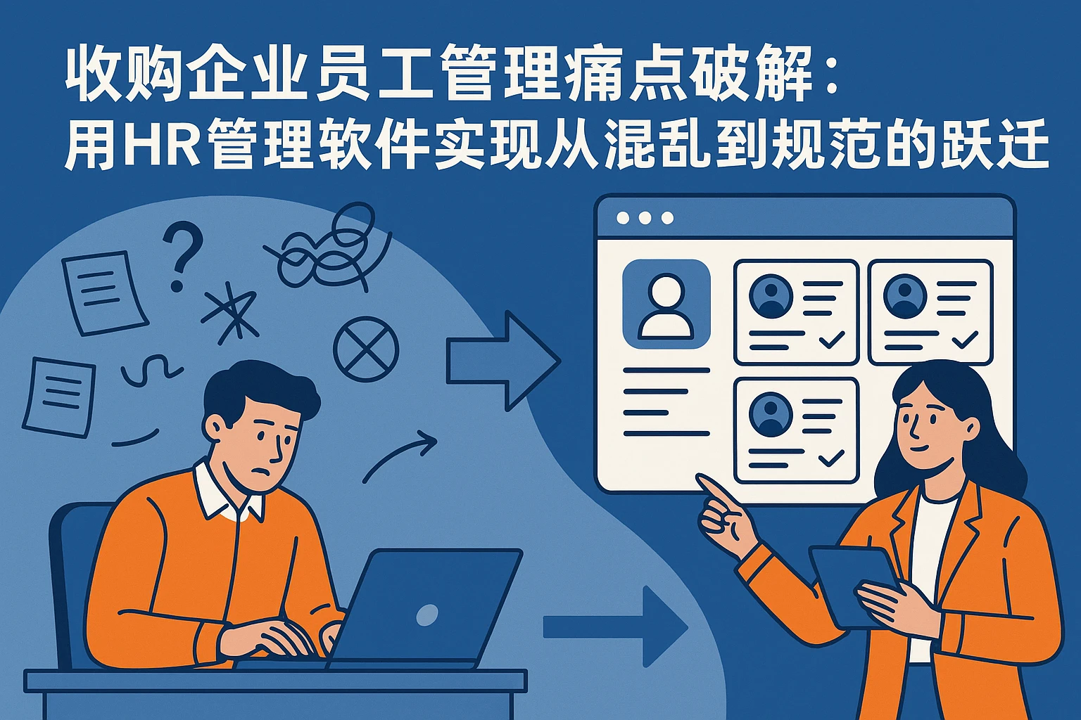 收购企业员工管理痛点破解：用HR管理软件实现从混乱到规范的跃迁
