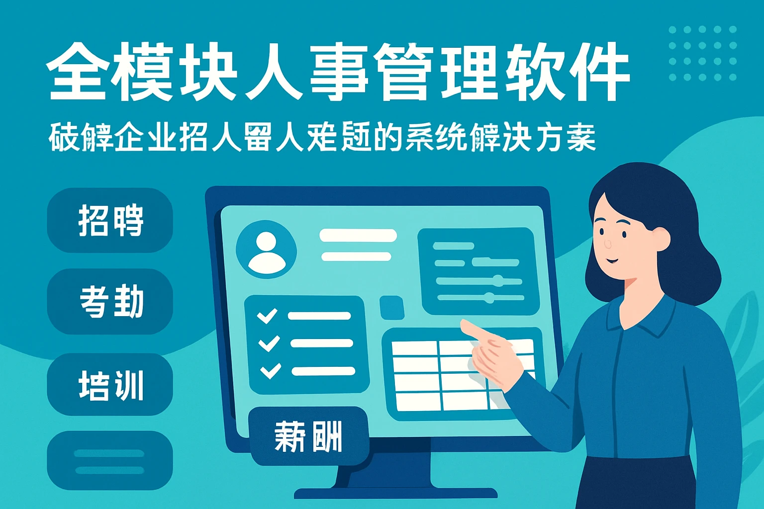 全模块人事管理软件：破解企业招人留人难题的系统解决方案
