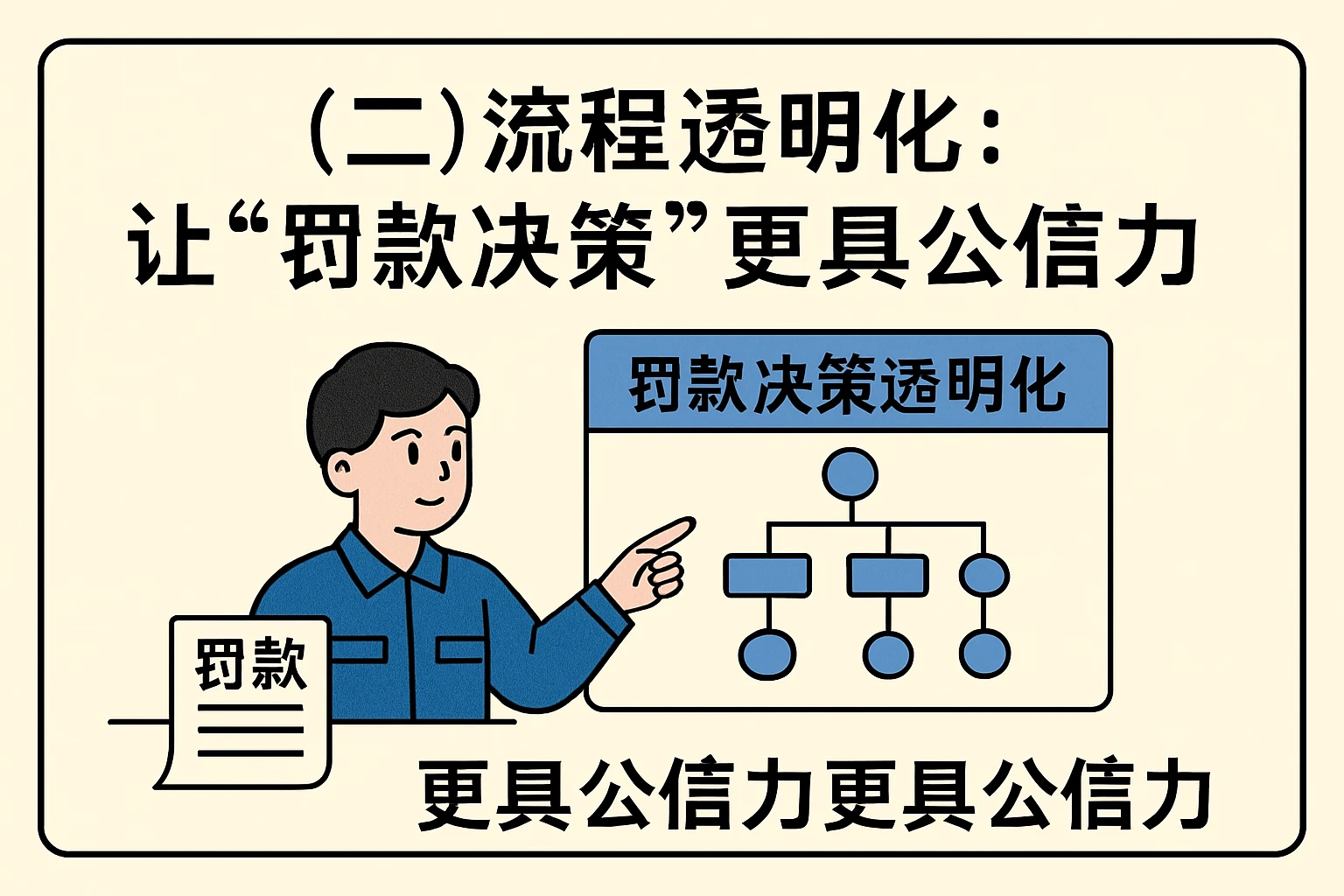 （二）流程透明化：让“罚款决策”更具公信力