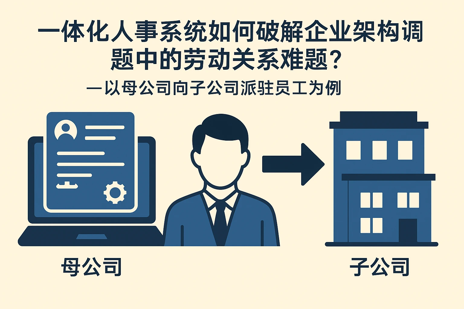 一体化人事系统如何破解企业架构调整中的劳动关系难题？——以母公司向子公司派驻员工为例