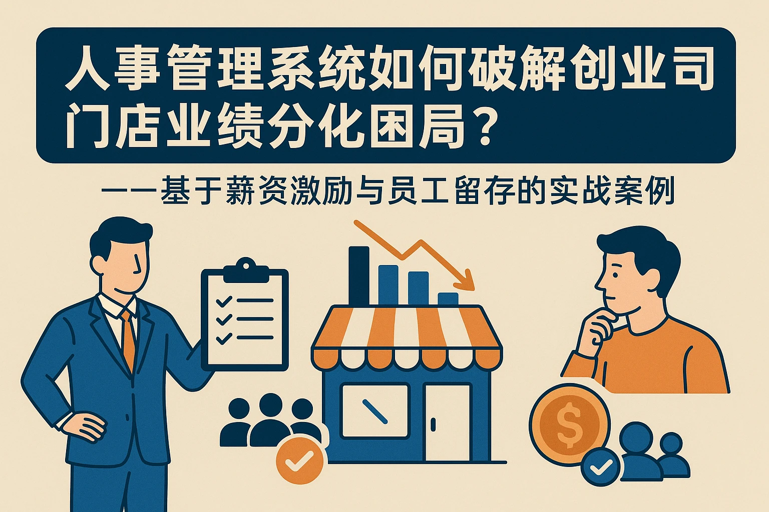 人事管理系统如何破解创业公司门店业绩分化困局？——基于薪资激励与员工留存的实战案例