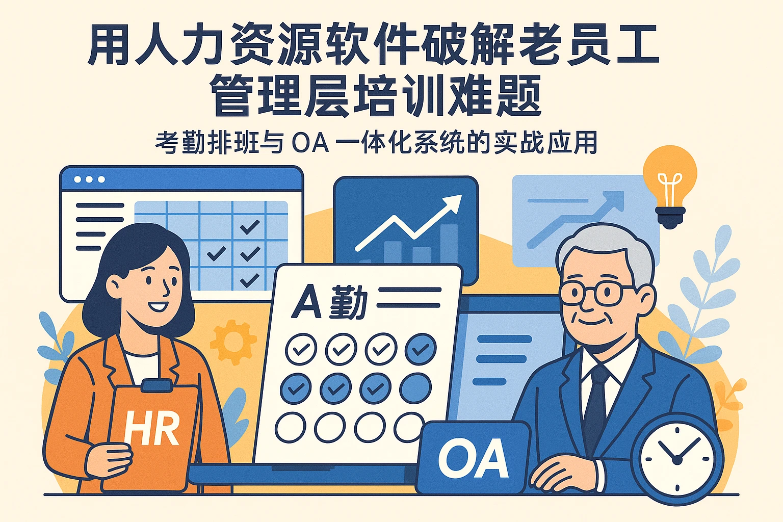 用人力资源软件破解老员工管理层培训难题——考勤排班与OA一体化系统的实战应用