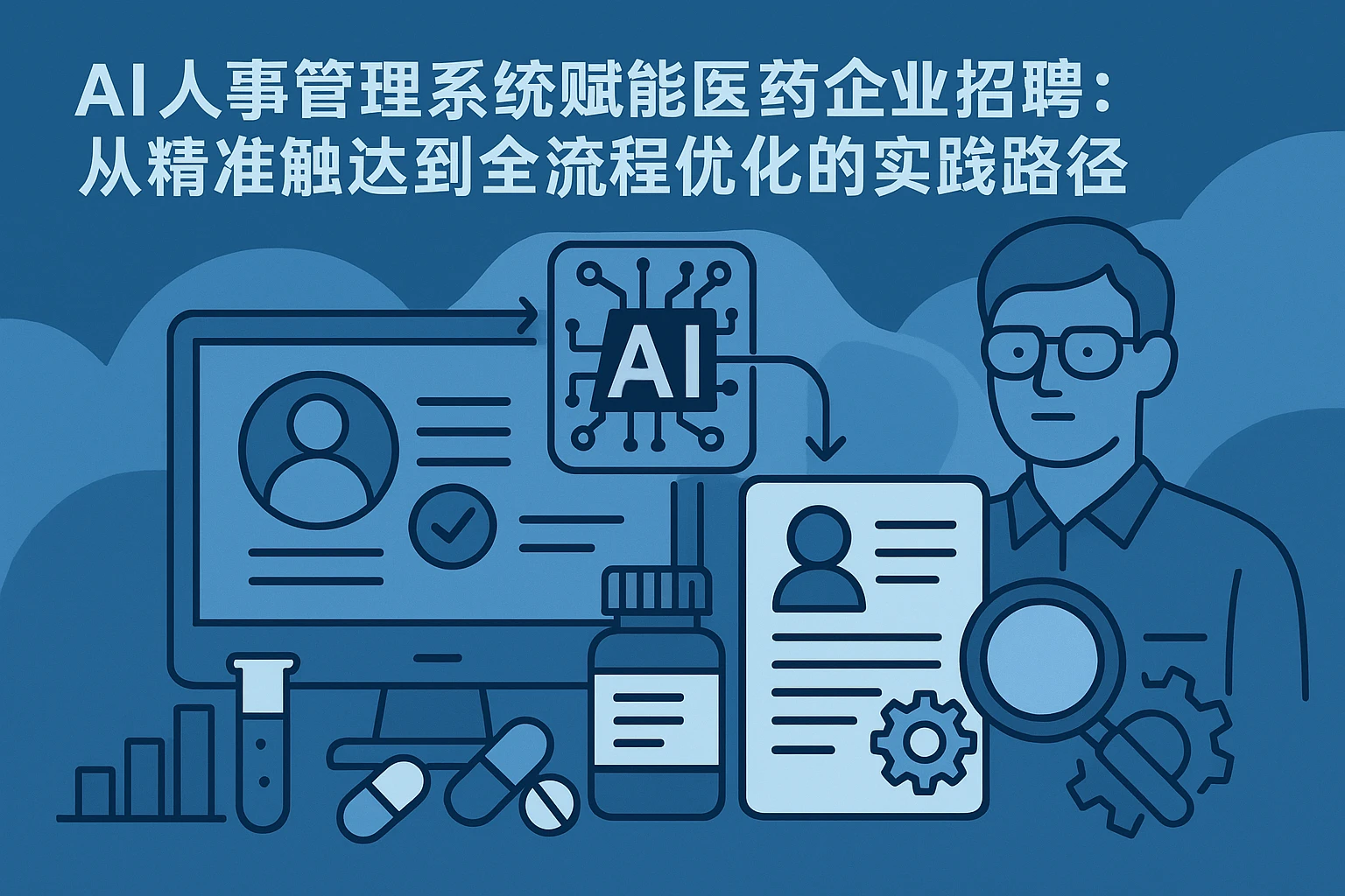 AI人事管理系统赋能医药企业招聘：从精准触达到全流程优化的实践路径