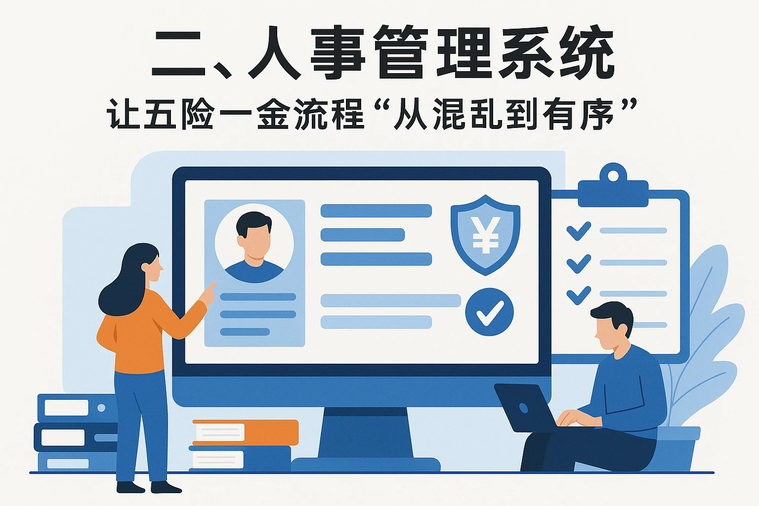 二、人事管理系统：让五险一金流程“从混乱到有序”