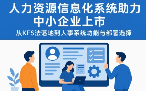 人力资源信息化系统助力中小企业上市：从KFS法落地到人事系统功能与部署选择