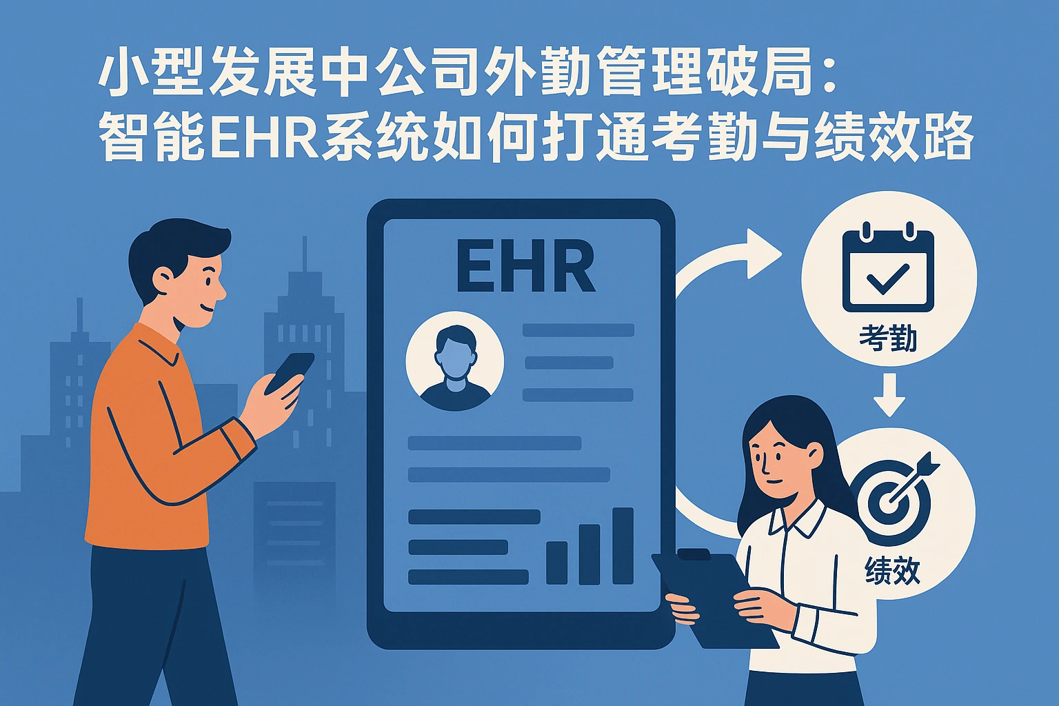 小型发展中公司外勤管理破局：智能EHR系统如何打通考勤与绩效链路