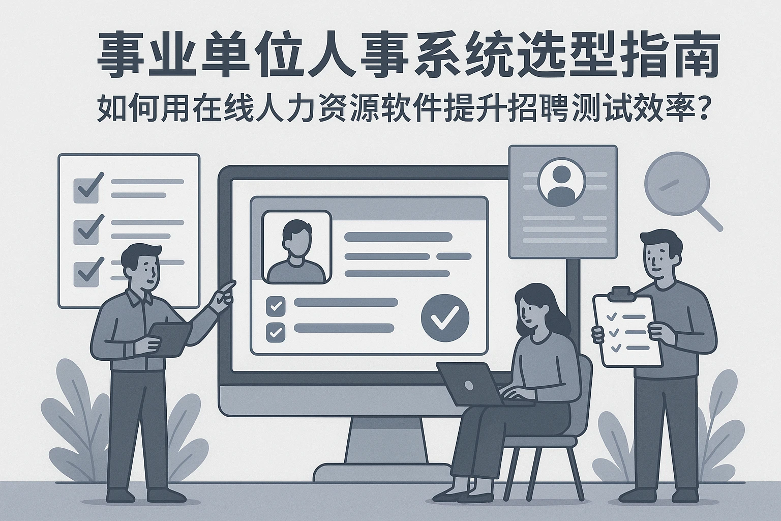 事业单位人事系统选型指南：如何用在线人力资源软件提升招聘测试效率？