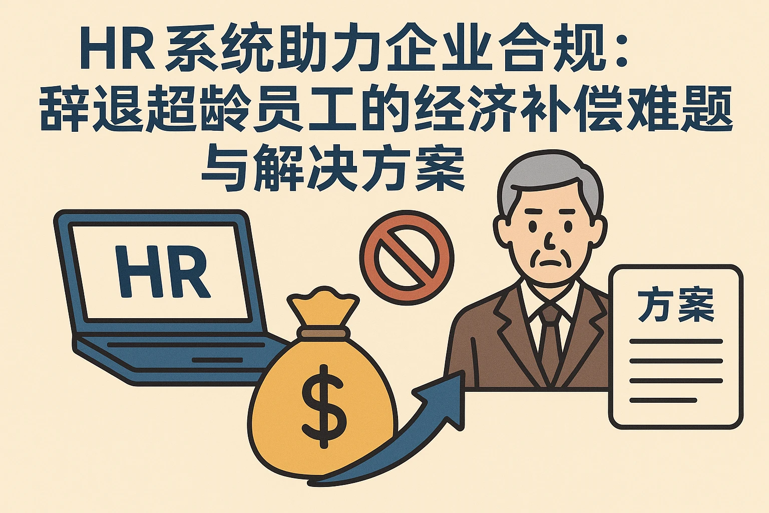 HR系统助力企业合规：辞退超龄员工的经济补偿难题与解决方案