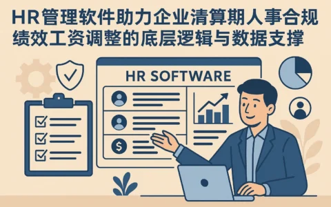 HR管理软件助力企业清算期人事合规：绩效工资调整的底层逻辑与数据支撑