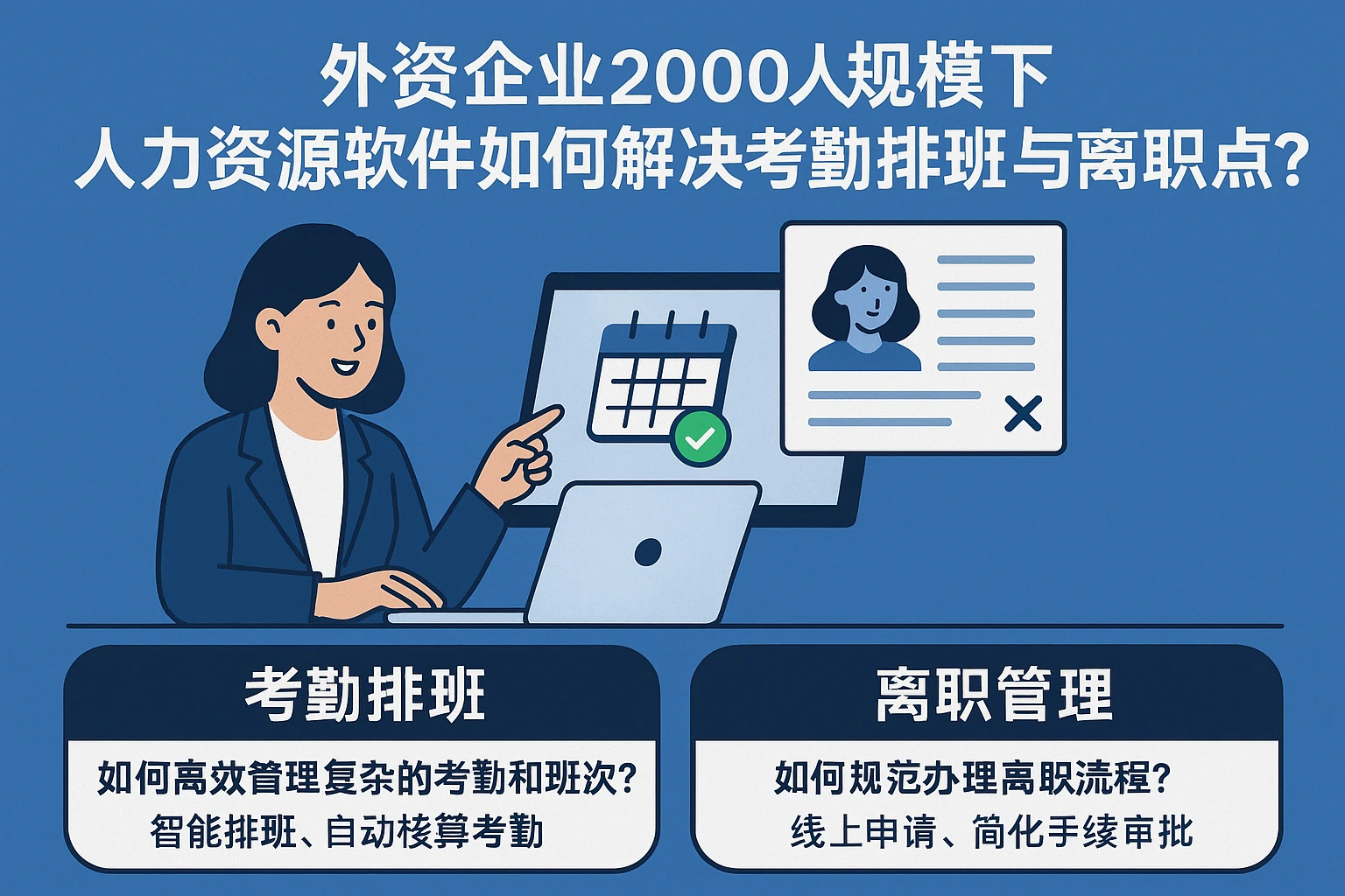 外资企业2000人规模下，人力资源软件如何解决考勤排班与离职管理痛点？