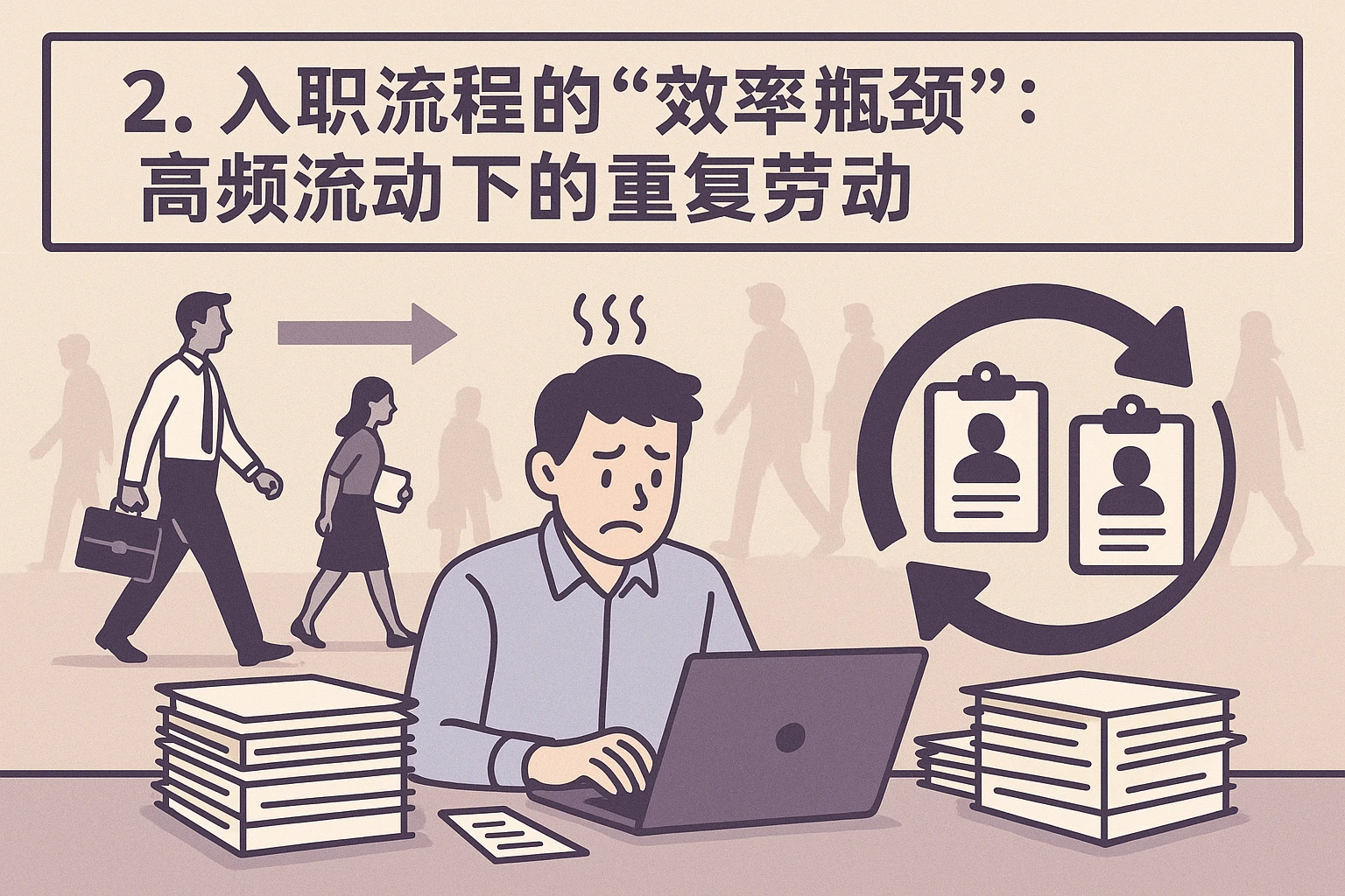 2. 入职流程的“效率瓶颈”：高频流动下的重复劳动
