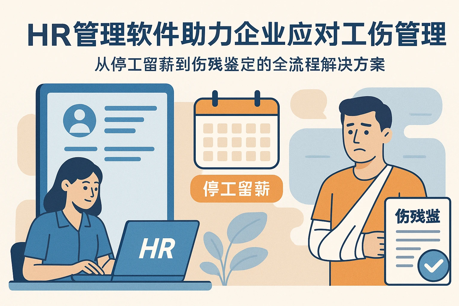 HR管理软件助力企业应对工伤管理难题：从停工留薪到伤残鉴定的全流程解决方案