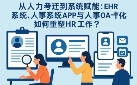 从人力考证到系统赋能：EHR系统、人事系统APP与人事OA一体化如何重塑HR工作？