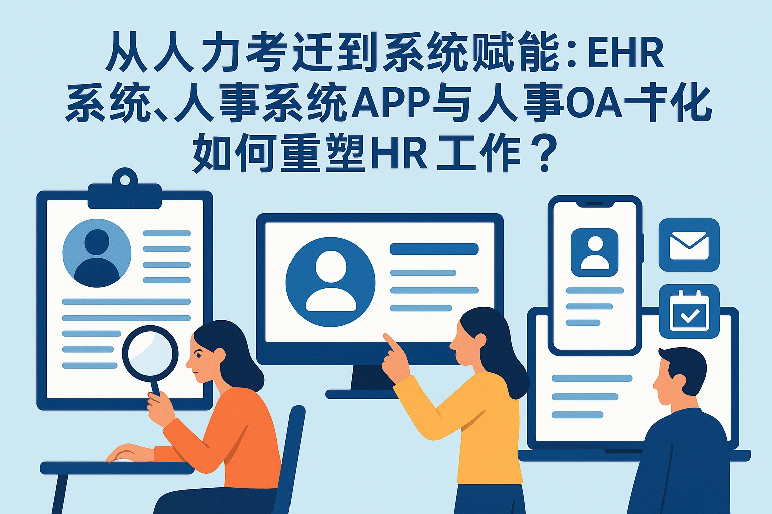 从人力考证到系统赋能：EHR系统、人事系统APP与人事OA一体化如何重塑HR工作？