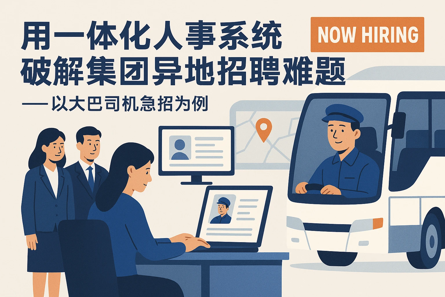 用一体化人事系统破解集团异地招聘难题——以大巴司机急招为例