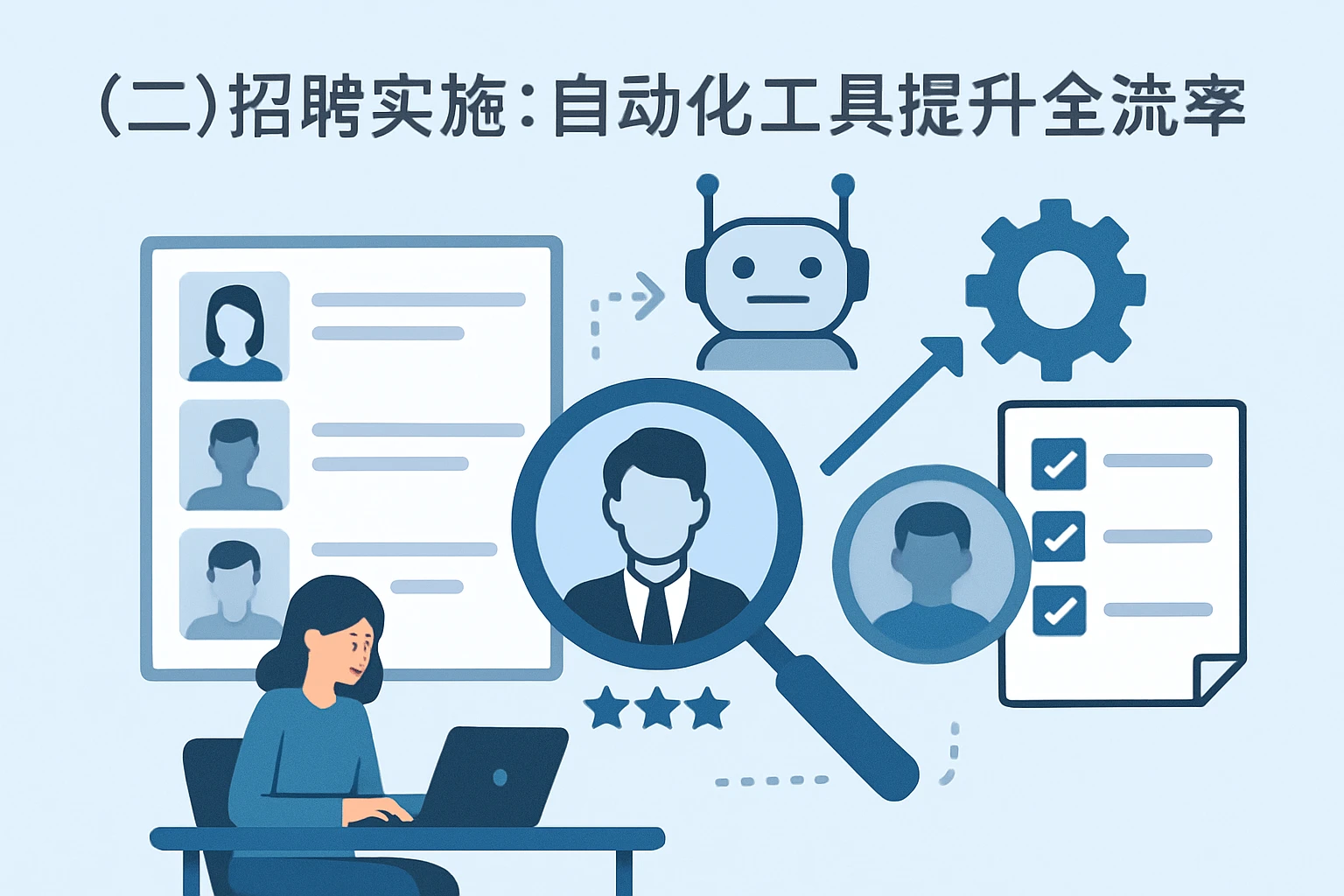 （二）招聘实施：自动化工具提升全流程效率