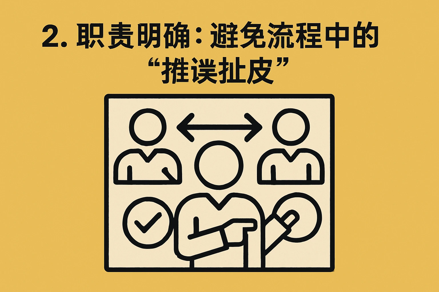 2. 职责明确：避免流程中的“推诿扯皮”